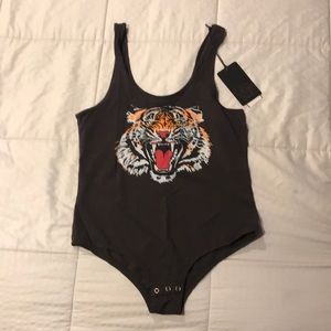 Tiger bodysuit NWT L
